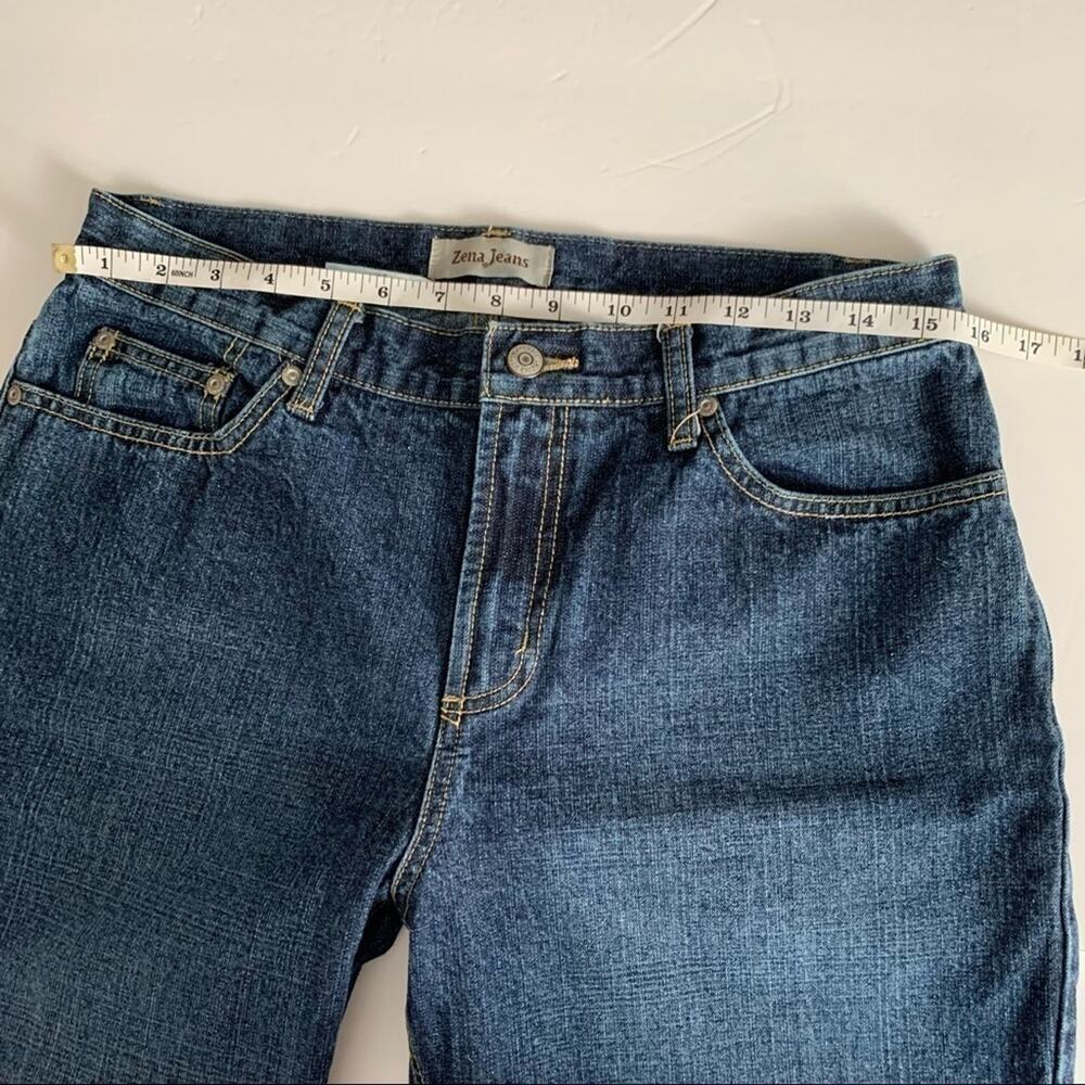 Vintage ZENA straight leg medium rise jeans blue jeans size 10 - Picture 2 of 11